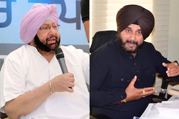 File photos of Punjab CM Amarinder Singh and Navjot Singh Sidhu.