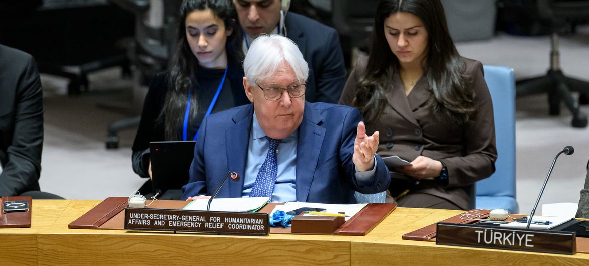 Martin Griffiths, Under-Secretary-General for Humanitarian Affairs and Emergency Relief Coordinator, briefs on the humanitarian situation in the Middle East.