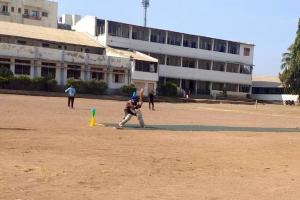 Girls from Women's College in Umbraj prepare vigorously for the cricket tournament